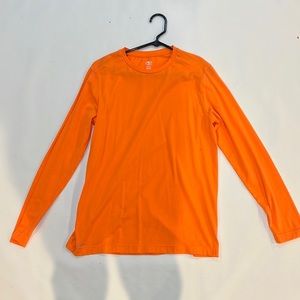 Orange long sleeve shirt